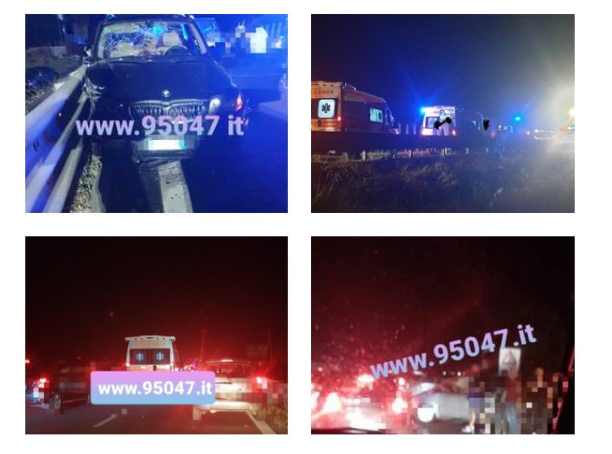 GRAVE INCIDENTE SULLA SS121 TRA I FERITI DUE BAMBINI E UNA DONNA INCINTA - 