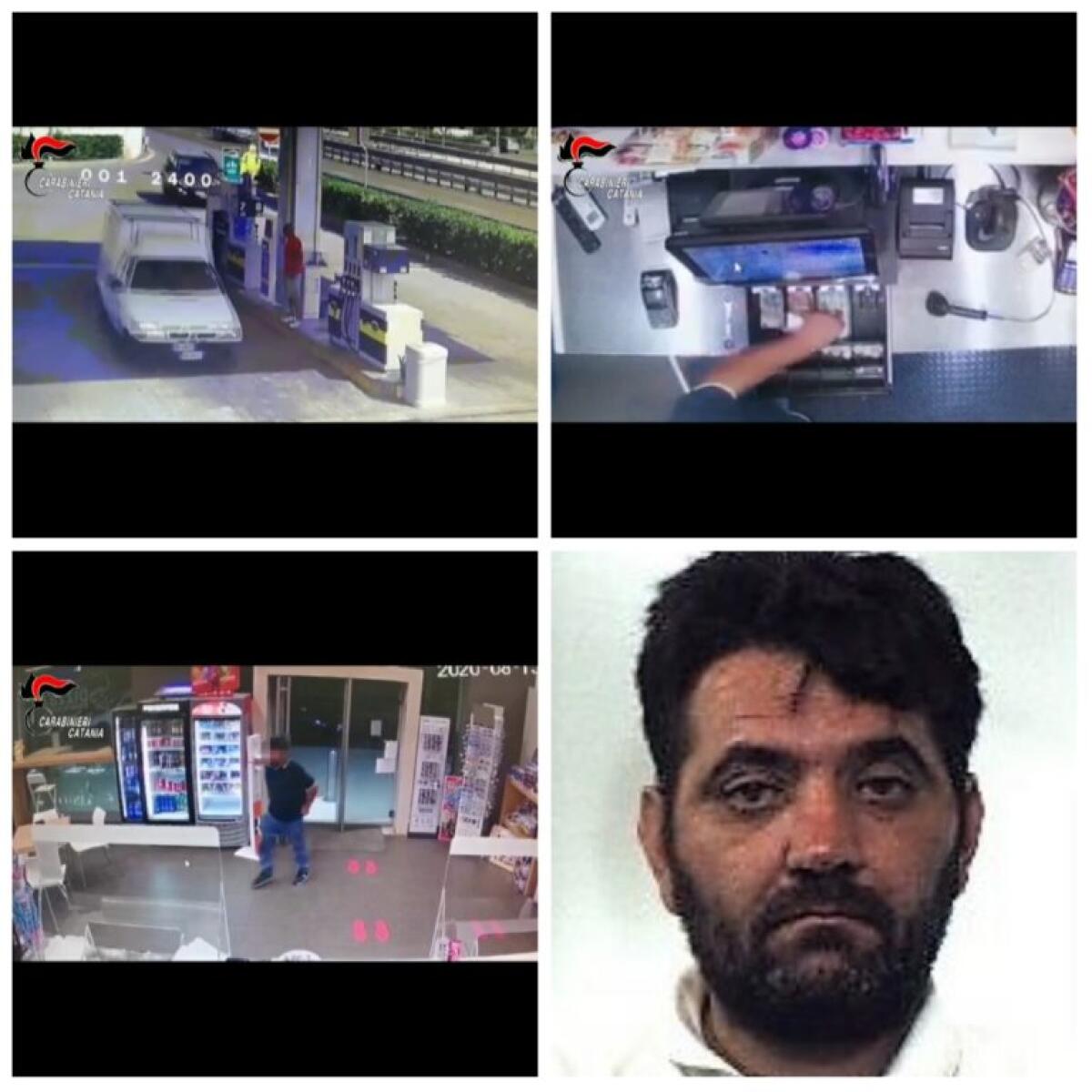 PATERNÒ: ARRESTATO RAPINATORE SERIALE, IL VIDEO DEI CC - 