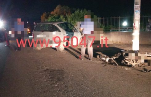 SCONTRO AUTO-MOTO SULLA  SP 4/II, FERITI