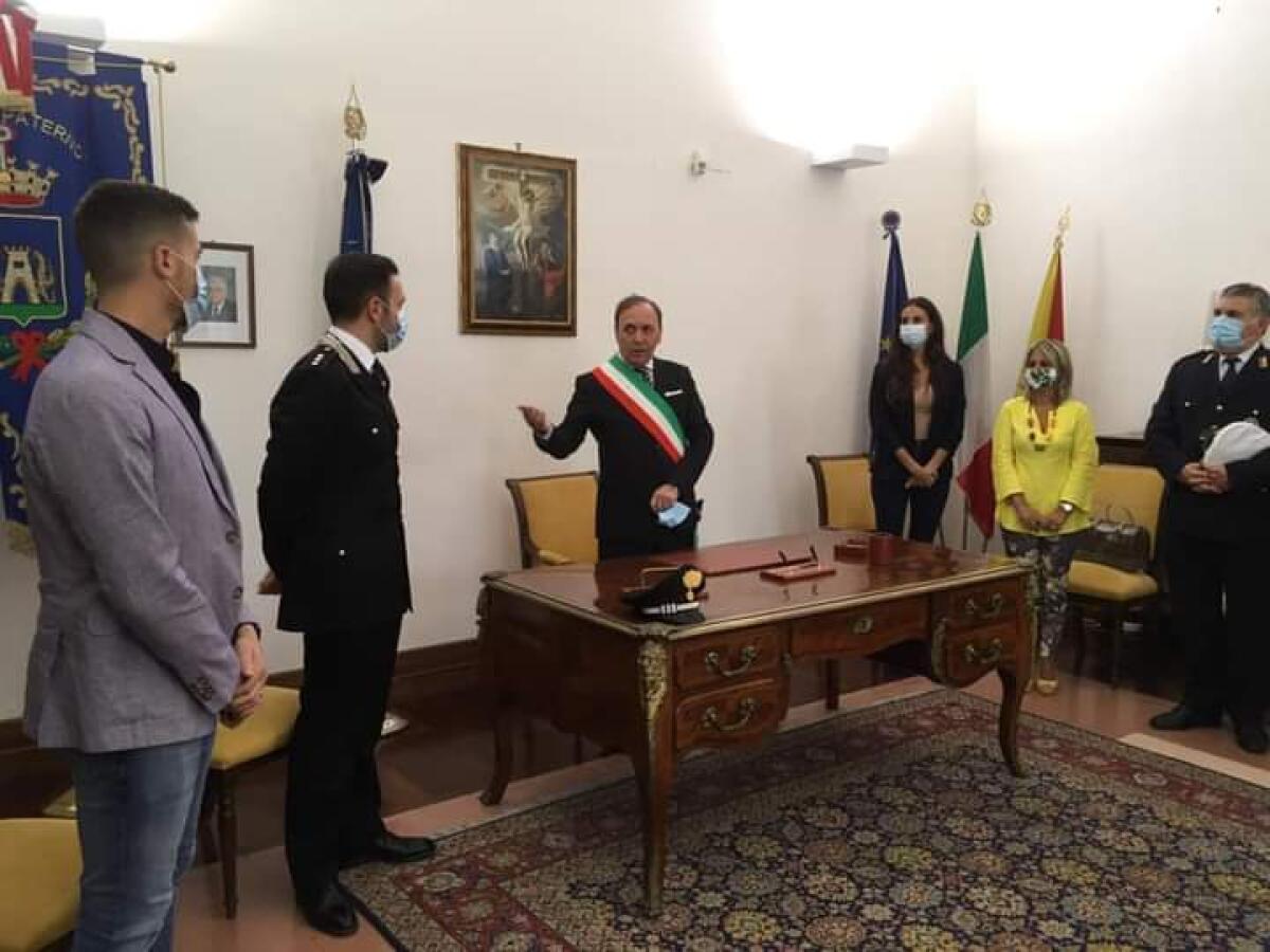 PATERNO’: IL NUOVO COMANDANTE DEI CARABINIERI RICEVUTO DAL SINDACO - 