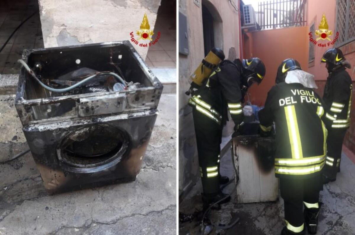 PATERNÒ, VA A FUOCO LA LAVATRICE IN CASA L’INTERVENTO DEI VIGILI DEL FUOCO SCONGIURA IL PEGGIO - 