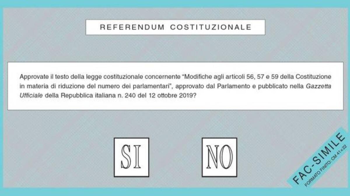 REFERENDUM PER IL TAGLIO DEI PARLAMENTARI, ISTRUZIONI PER L’USO - 