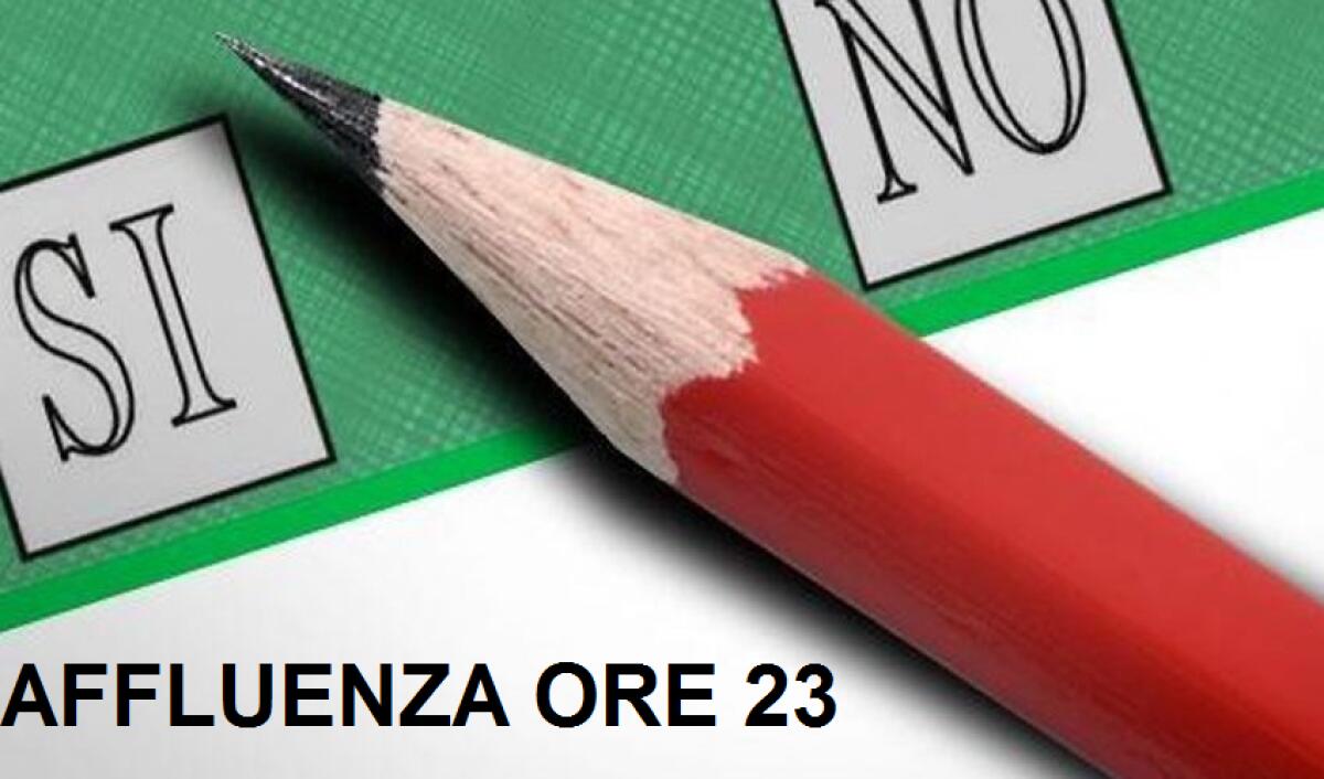 REFERENDUM I DATI AFFLUENZA DELLE ORE 23 - 