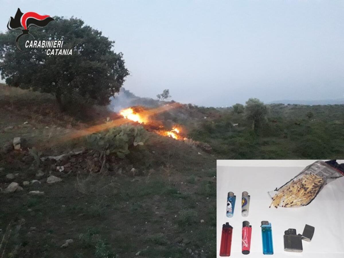MILITELLO IN VAL DI CATANIA, RISCHIAVA DI FAR PROPAGARE IL FUOCO NELLE CAMPAGNE: DENUNCIATO UN ALLEVATORE - 