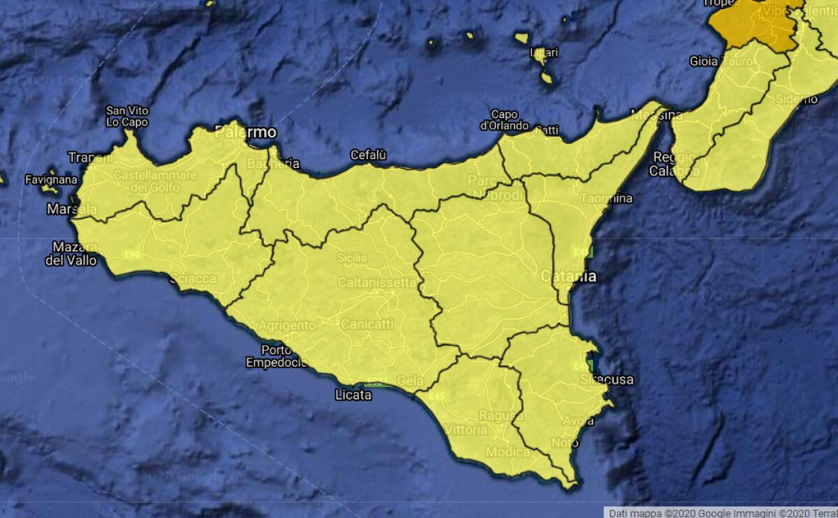 ULTIMA DOMENICA DI SETTEMBRE CON ALLERTA GIALLA - 