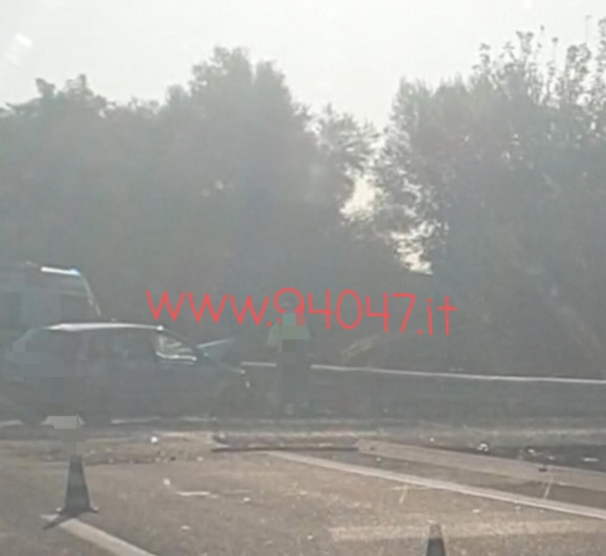 GRAVE INCIDENTE SULL'A19 NEI PRESSI DI MOTTA SANT'ANASTASIA - 