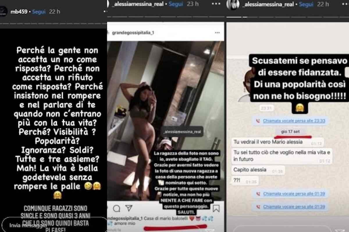 BALOTELLI E ALESSIA MESSINA STORIA GIA’ FINITA, SCREZI SUI SOCIAL - 