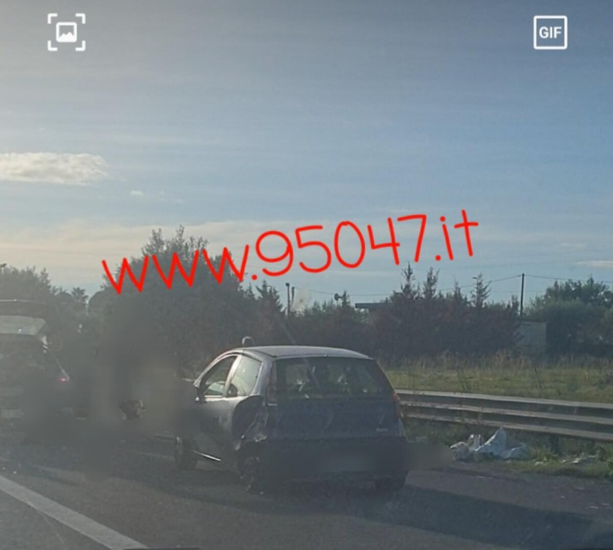 INCIDENTE SULLA SS121 IN DIREZIONE CATANIA - 