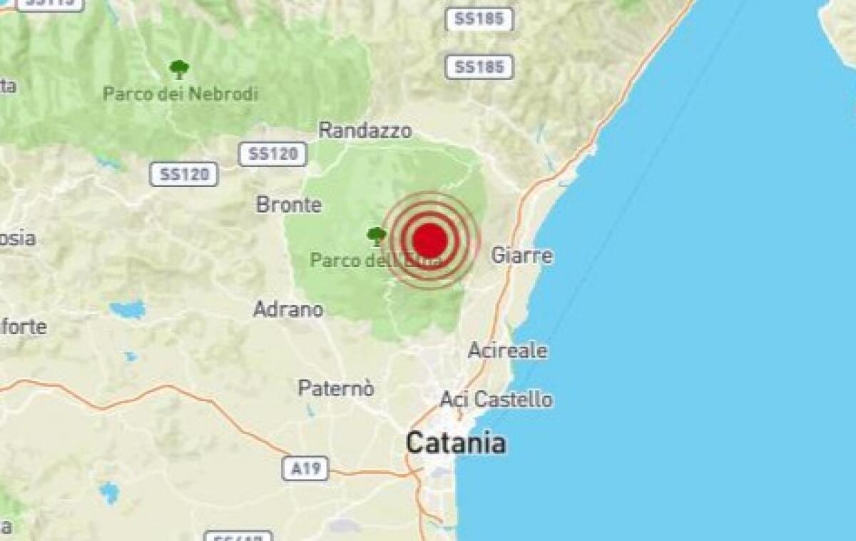 TERREMOTO 3.2 NELLA NOTTE A MILO - 