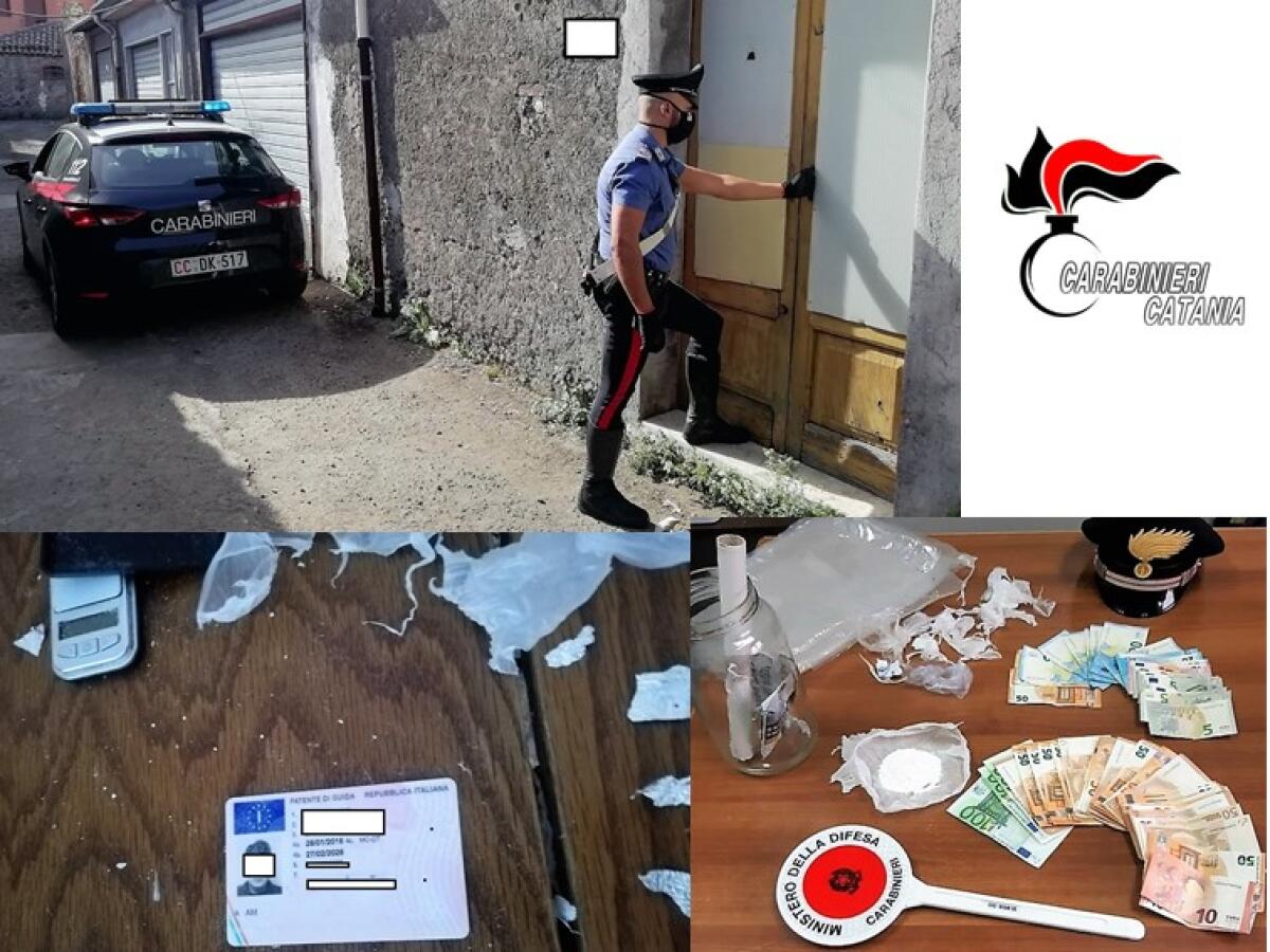 RANDAZZO, DIMENTICA LA PATENTE DI GUIDA SUL “TAVOLO DA LAVORO”: PUSHER IN MANETTE - 