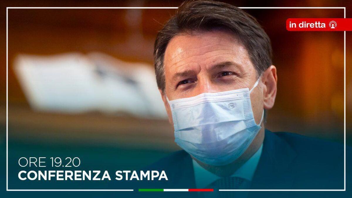 DL RISTORI, LA CONFERENZA STAMPA DEL PREMIER CONTE CON I MINISTRI GUALTIERI E PATUANELLI ALLE 19:20 - 