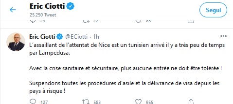 NIZZA, L’ATTENTATORE È UN TUNISINO “SBARCATO A LAMPEDUSA”