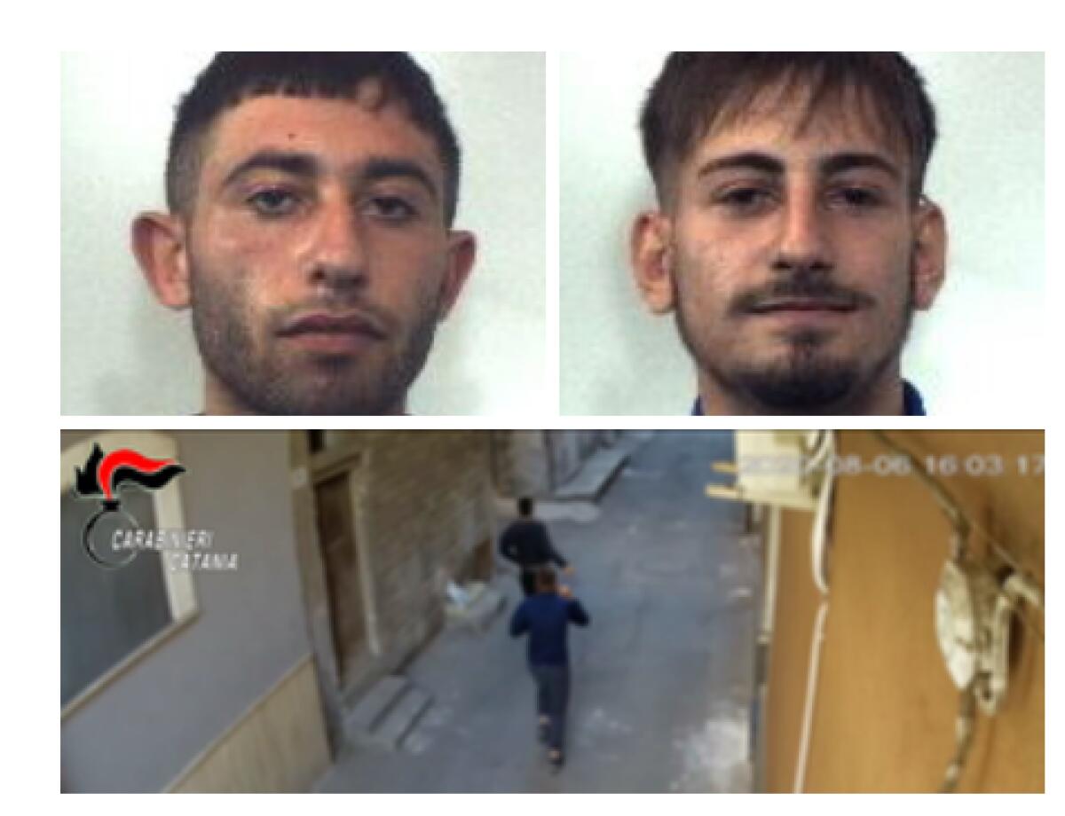 PATERNÒ. RIPRESI IN SHORTS DOPO LA RAPINA: FATALE IL CAMBIO D’ABITO PER I DUE MALVIVENTI. - 