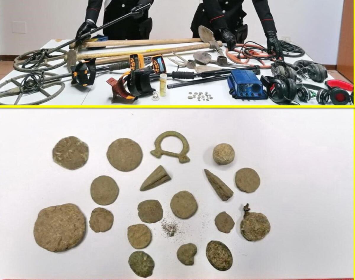 DENUNCIATI TRE “TOMBAROLI” PATERNESI , BECCATI A MINEO  CON REPERTI ARCHEOLOGICI IN AUTO - 