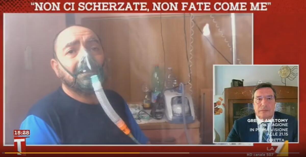 COVID: LA TESTIMONIANZA DEL PATERNESE GINO NEL SERVIZIO DI LA7 - 