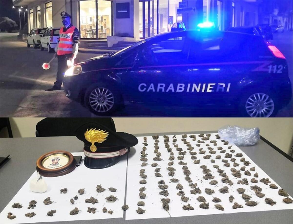 MASCALI: GIRANO IN MOTO PER SPACCIARE COCAINA E MARIJUANA DURANTE IL COPRIFUOCO: ARRESTATI - 