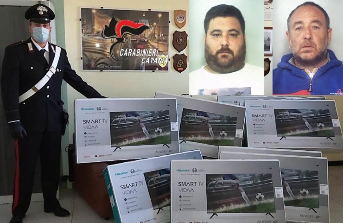 CATANIA: ZIO E NIPOTE SVALIGIANO UN CAMION PIENO DI SMART TV, ARRESTATI - 