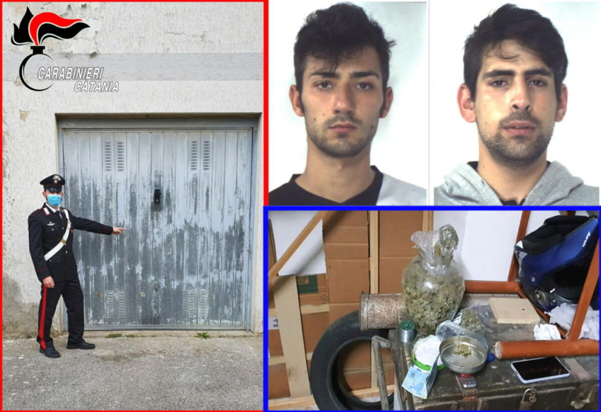 CALTAGIRONE. SCOPERTO GARAGE-LABORATORIO DOVE SI CONFEZIONAVA LA DROGA DA PIAZZARE AL DETTAGLIO: DUE I PUSHER IN MANETTE - 