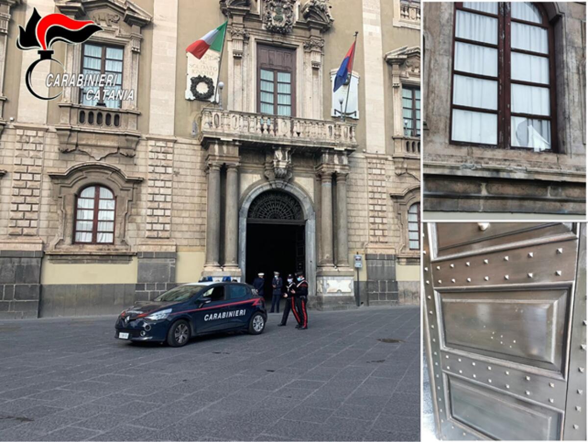 CATANIA. LANCIA SASSI DURANTE LA NOTTE CONTRO IL COMUNE: DENUNCIATO. - 