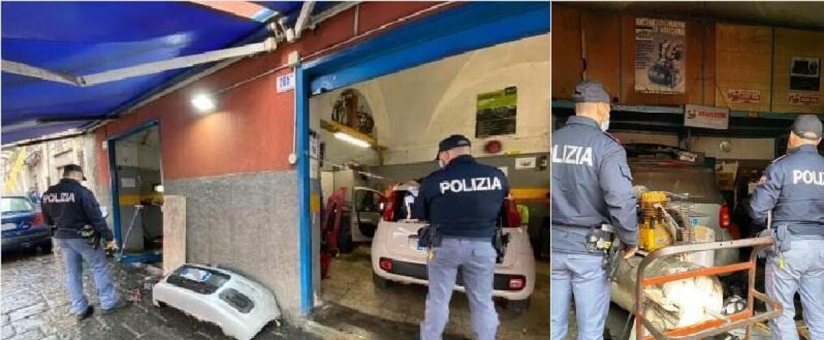 CATANIA, TROVATA OFFICINA MECCANICA ED ELETTRAUTO TOTALMENTE ABUSIVI - 