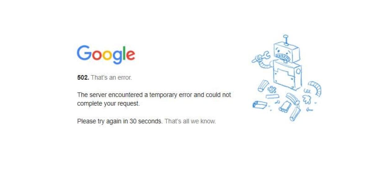 I SERVIZI DI GOOGLE SONO INACCESSIBILI PER MOLTI UTENTI IN ITALIA E IN TUTTO IL MONDO - 