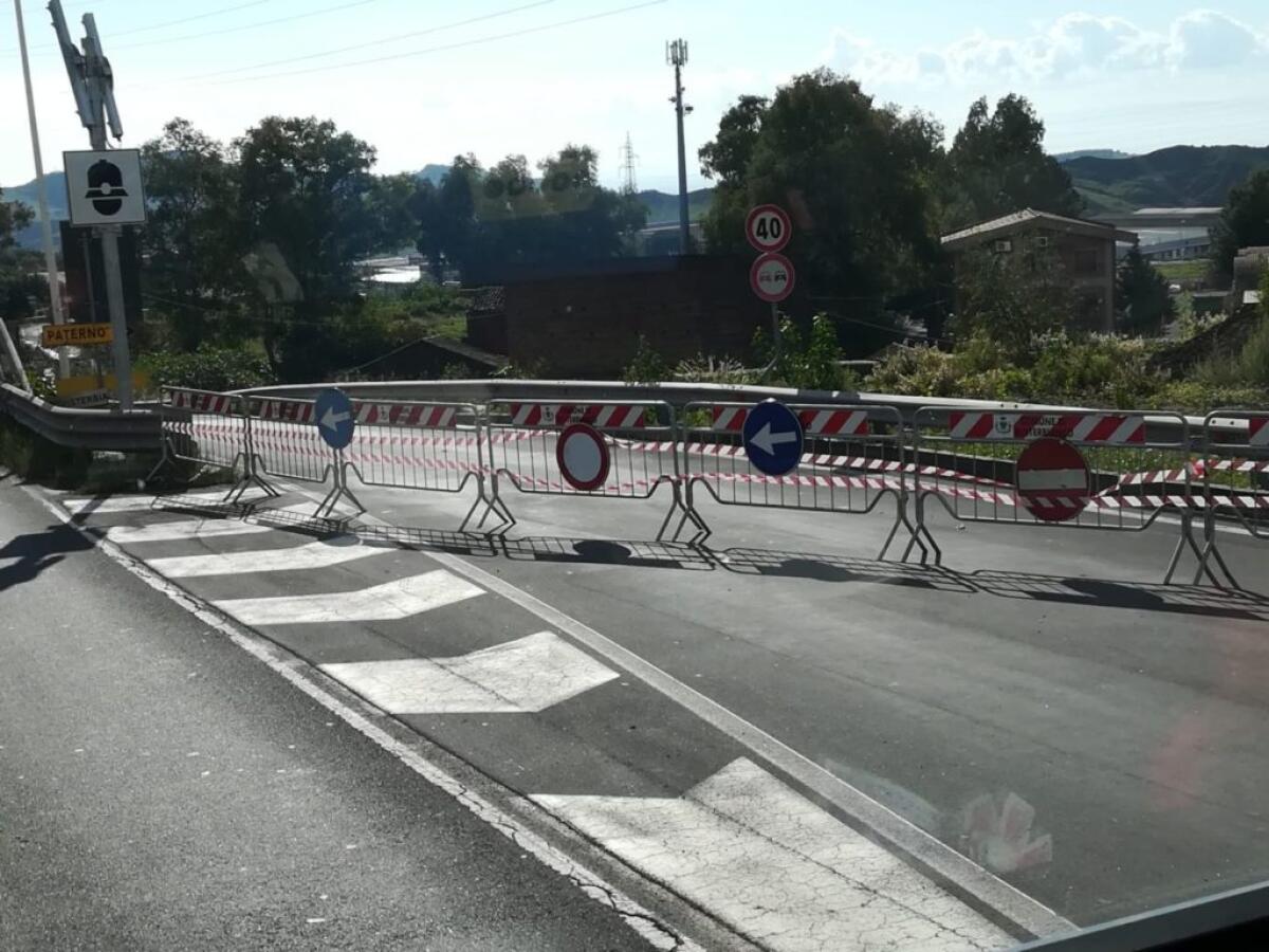 SVINCOLO "SIELI" CHIUSO PER FRANA SULLA SS121. CANTONE: “AVVIATE INTERLOCUZIONI CON ANAS PER MESSA IN SICUREZZA” - 