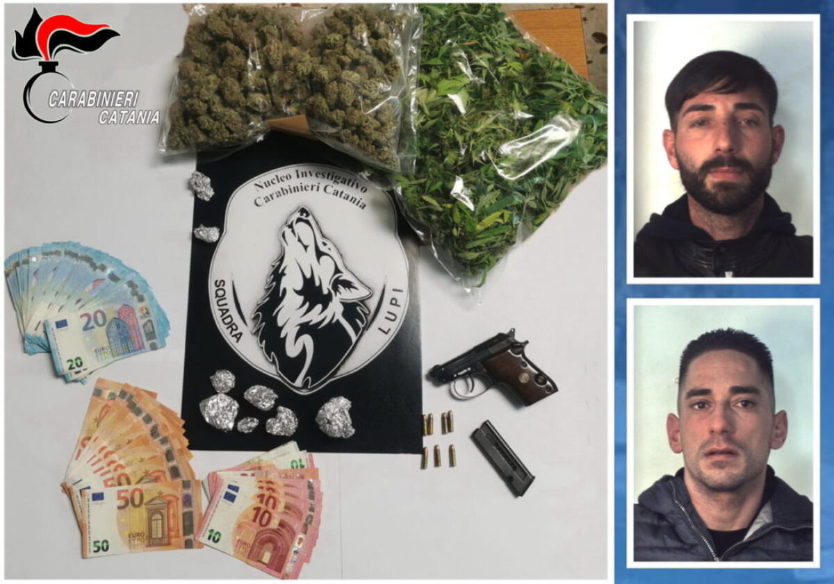 TREMESTIERI ETNEO. SEQUESTRO DI ARMI E DROGA DEI “LUPI”: DUE LE PERSONE ARRESTATE - 