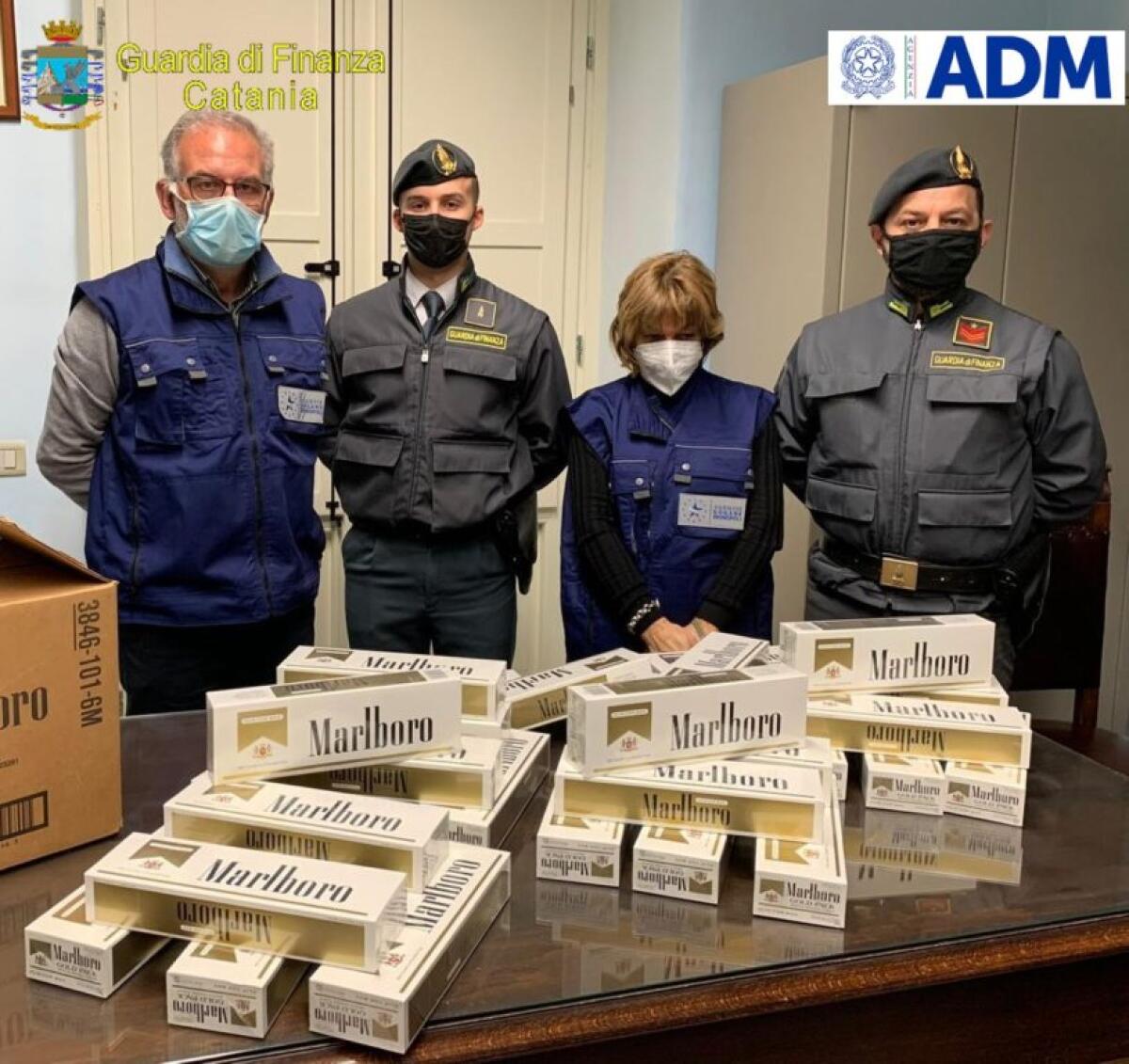 OLTRE 70 KG DI SIGARETTE DI CONTRABBANDO SEQUESTRATE AL PORTO DI CATANIA - 