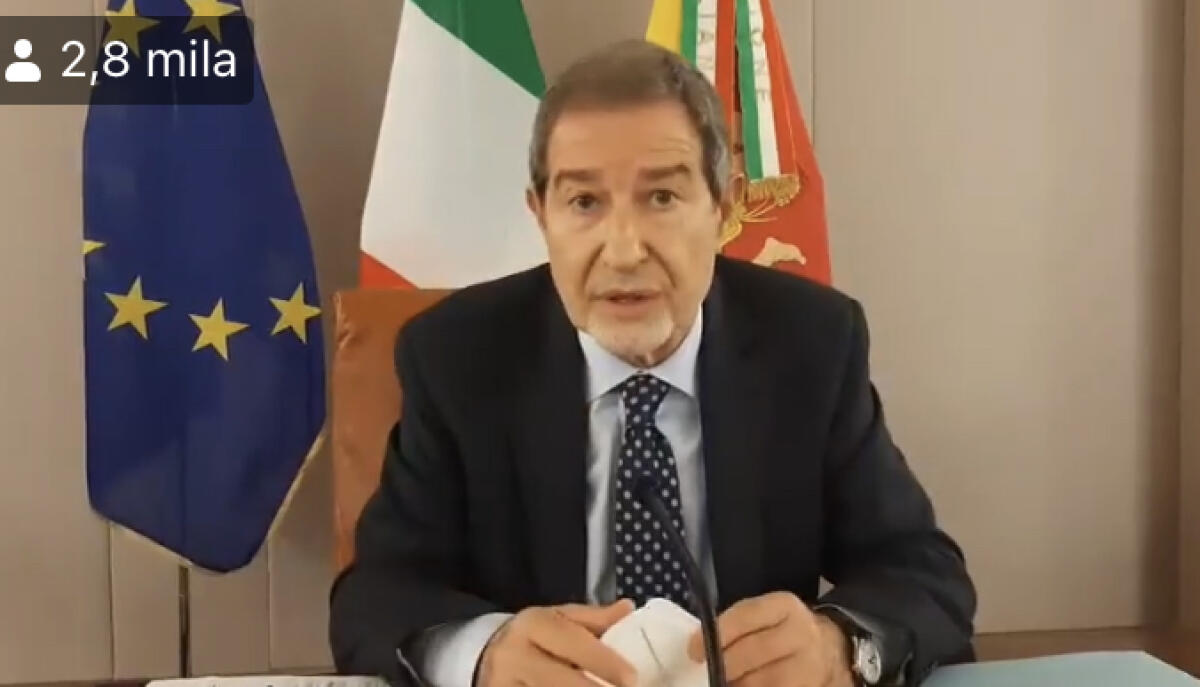 IL VIDEO MESSAGGIO DEL PRESIDENTE MUSUMECI: REALTÀ PREOCCUPANTE, “DOVREMO ADOTTARE DELLE MISURE RESTRITTIVE” - 