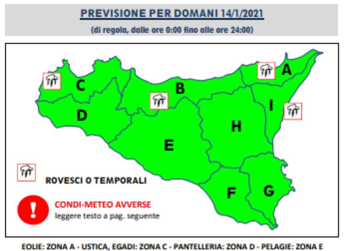 Previsione meteo. Vento forte sul versante nord ovest della Sicilia - 