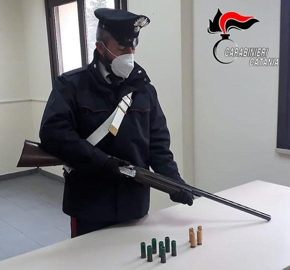 RANDAZZO.  SCOVATO E SEQUESTRATO UN FUCILE CON LA MATRICOLA ABRASA - 