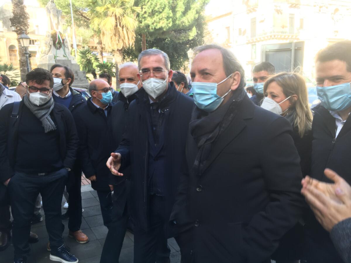 A PATERNÒ VISITA DELL’ASSESSORE REGIONALE ALLE INFRASTRUTTURE IN SICILIA ON. MARCO FALCONE PER RIQUALIFICAZIONE PANTHEON - 