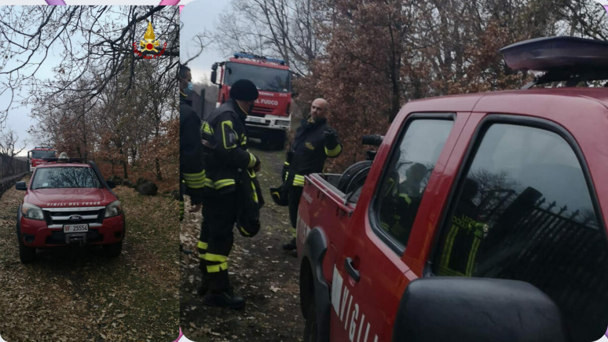 PERSONA DISPERSA SULL'ETNA, RITROVATA E TRATTA IN SALVO DAI VIGILI DEL FUOCO GRAZIE A WHATSAPP - 