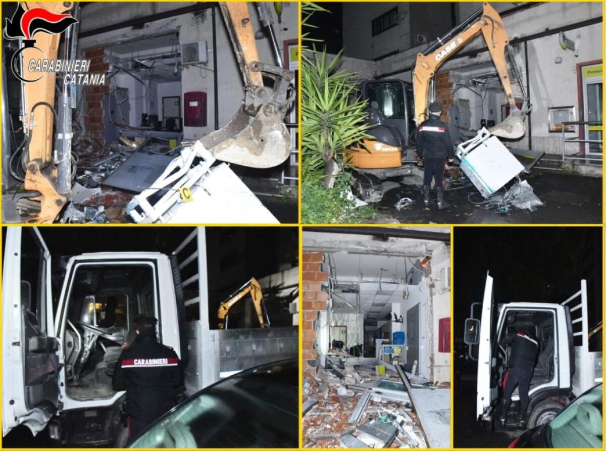 TENTANO UN FURTO CON ESCAVATORE ALLE POSTE, ARRESTATO 55ENNE DI BELPASSO - 