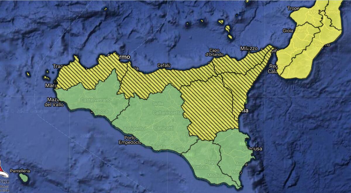 MALTEMPO: ALLERTA GIALLA IN SICILIA, PREVISTA NEVE AL DI SOPRA DEI 400 METRI - 