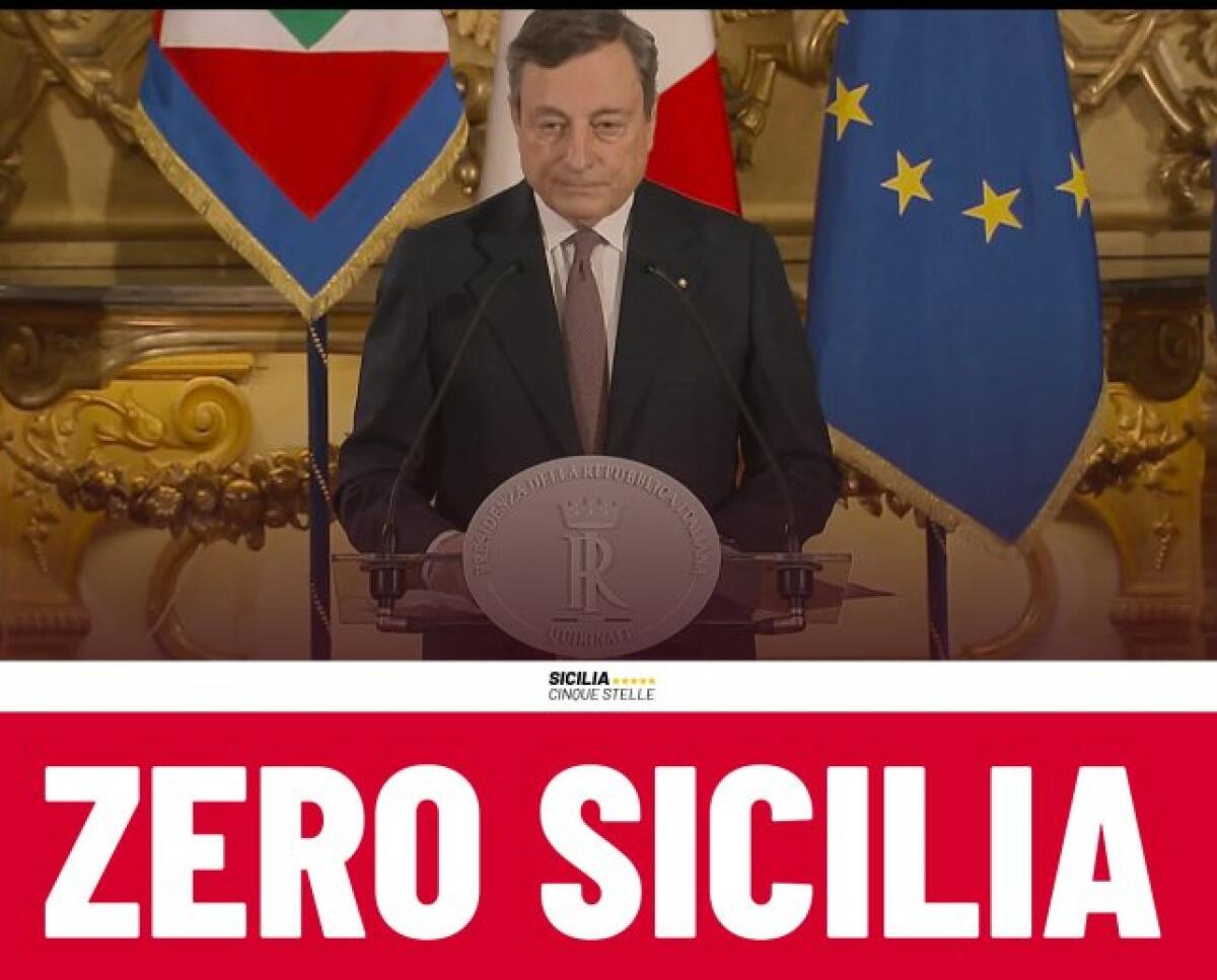 GOVERNO DRAGHI, I DEPUTATI REGIONALI CINQUE STELLE: “SICILIA DIMENTICATA, NOI NON VOTEREMMO LA FIDUCIA” - 