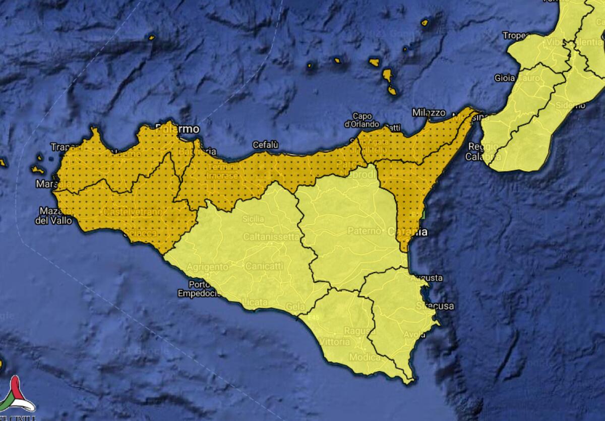 MALTEMPO IN SICILIA, LA PROTEZIONE CIVILE DICHIARA ALLERTA ARANCIONE PER LA GIORNATA DI DOMANI - 