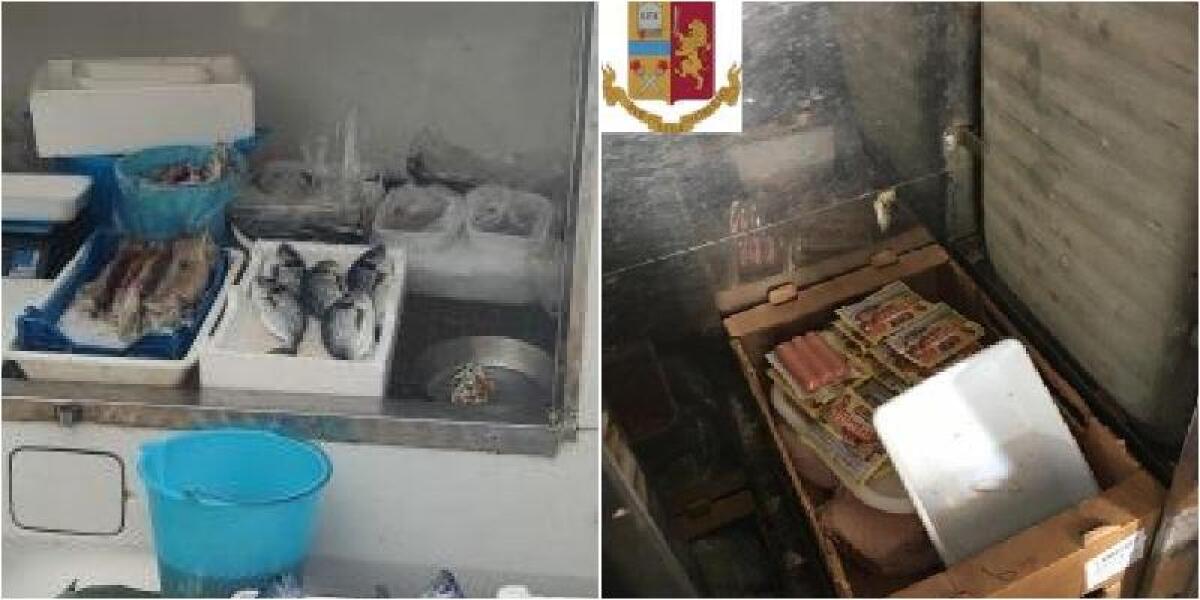 MERCATO DI ACI CATENA, AMBULANTI CON PESCE E POLLO SENZA TRANCIABILITÀ E TENUTI IN PESSIME CONDIZIONI - 