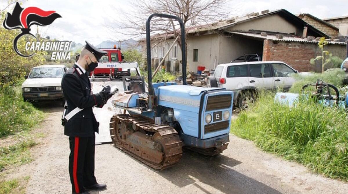 CENTURIPE. CONTROLLO AREE RURALI, RECUPERATO TRATTORE RUBATO NEL 2008 ALL’ISTITUTO AGRARIO “VALDISAVOIA”DI CATANIA - 