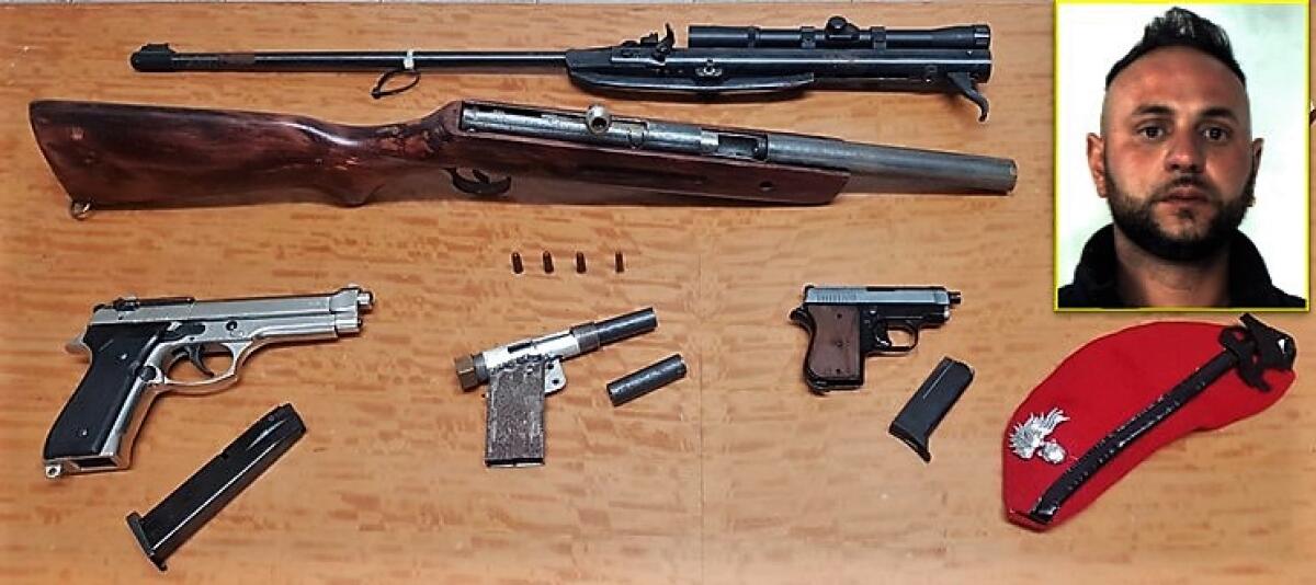 SCOPERTO UN LABORATORIO PER MODIFICARE ARMI NEL CATANESE, UN ARRESTO - 