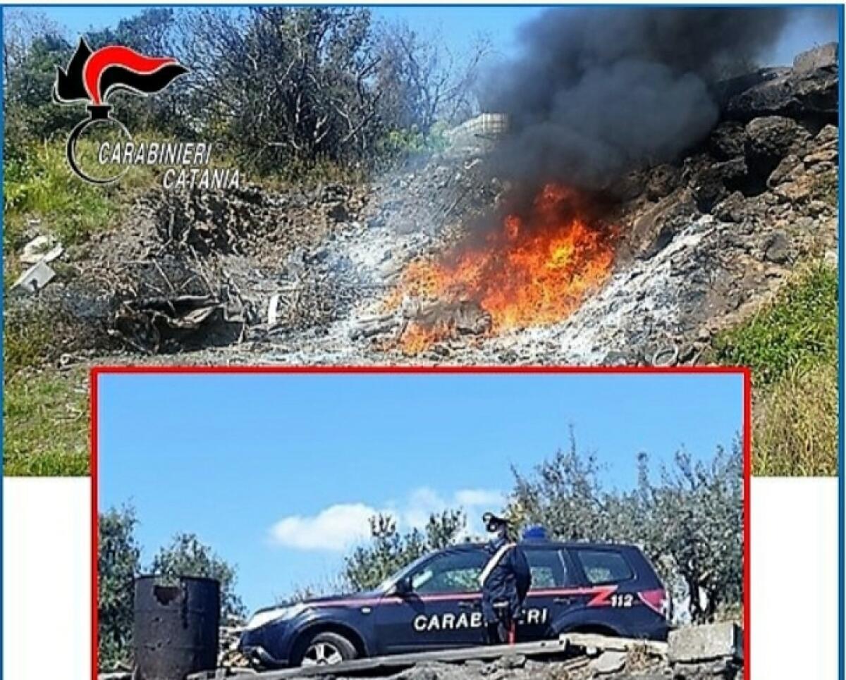 BELPASSO, INCENDIA I RIFIUTI NELLA DISCARICA ABUSIVA: ARRESTATO PROPRIETARIO E SEQUESTRATA AREA - 