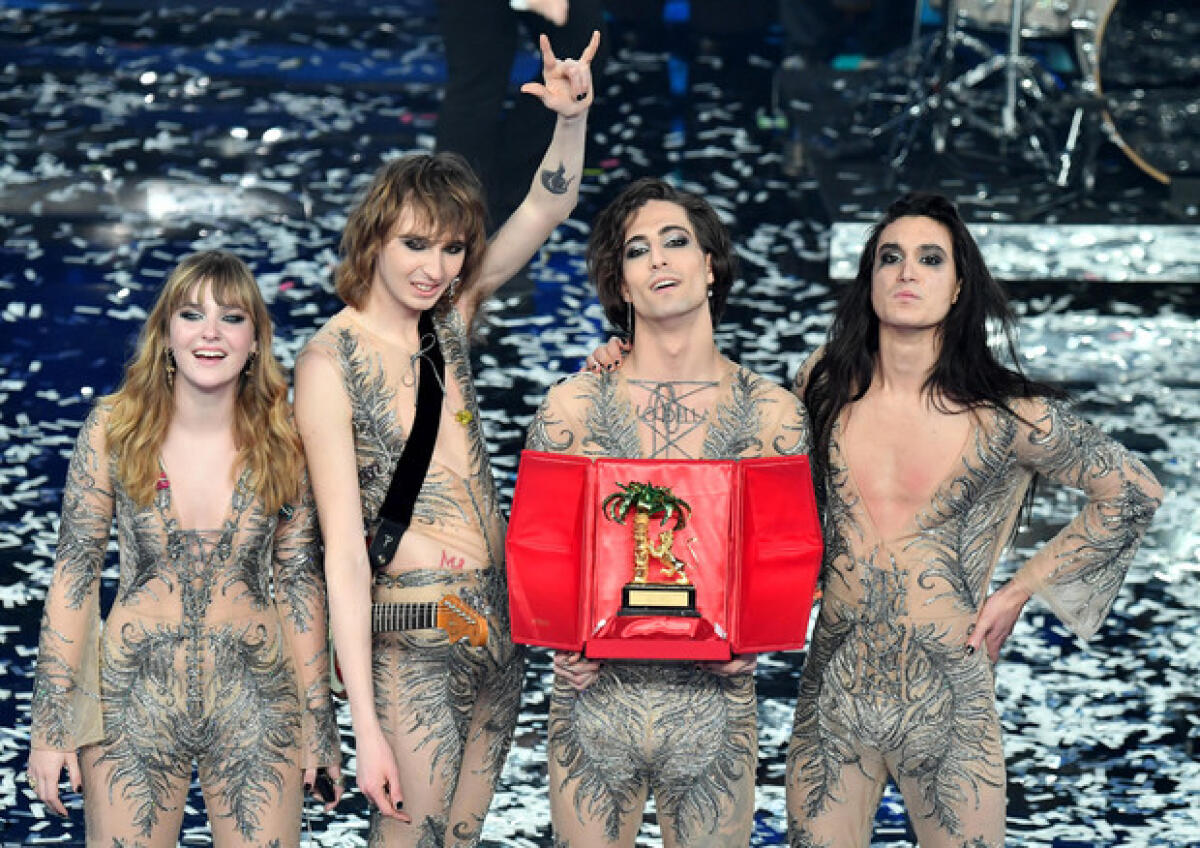 SANREMO, VINCONO I MANESKIN DAVANTI A FEDEZ-MICHIELIN E ERMAL META - 