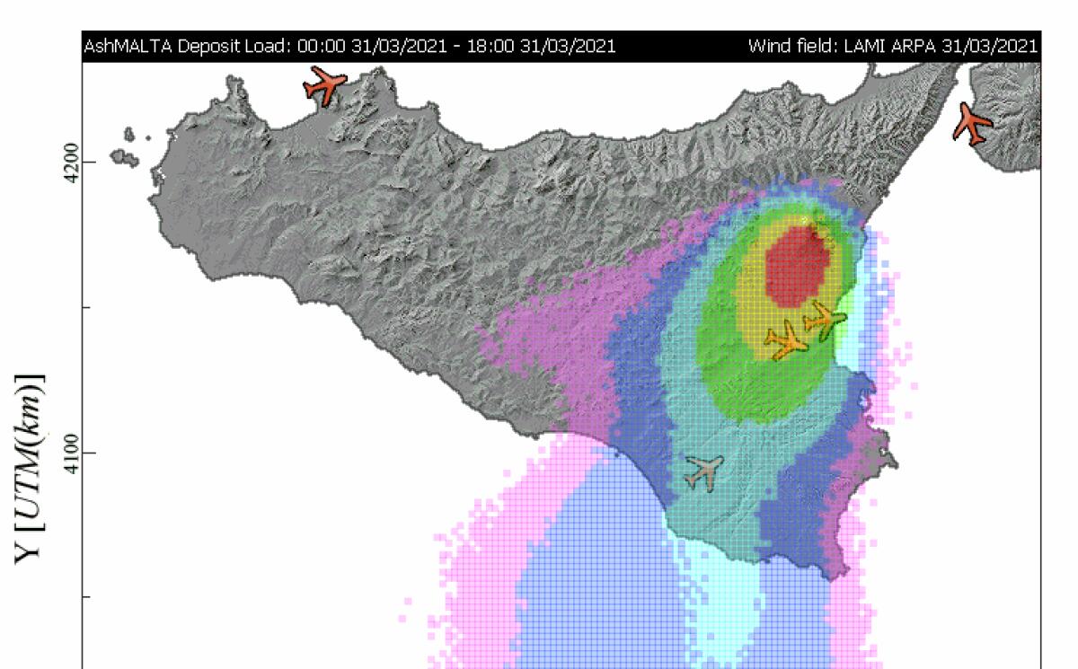NUOVO PAROSSISMO IN CORSO SULL’ETNA. PROBABILI RICADUTE DI SABBIA VULCANICA NELLE ZONE DI PATERNO', RAGALNA E BELPASSO - 