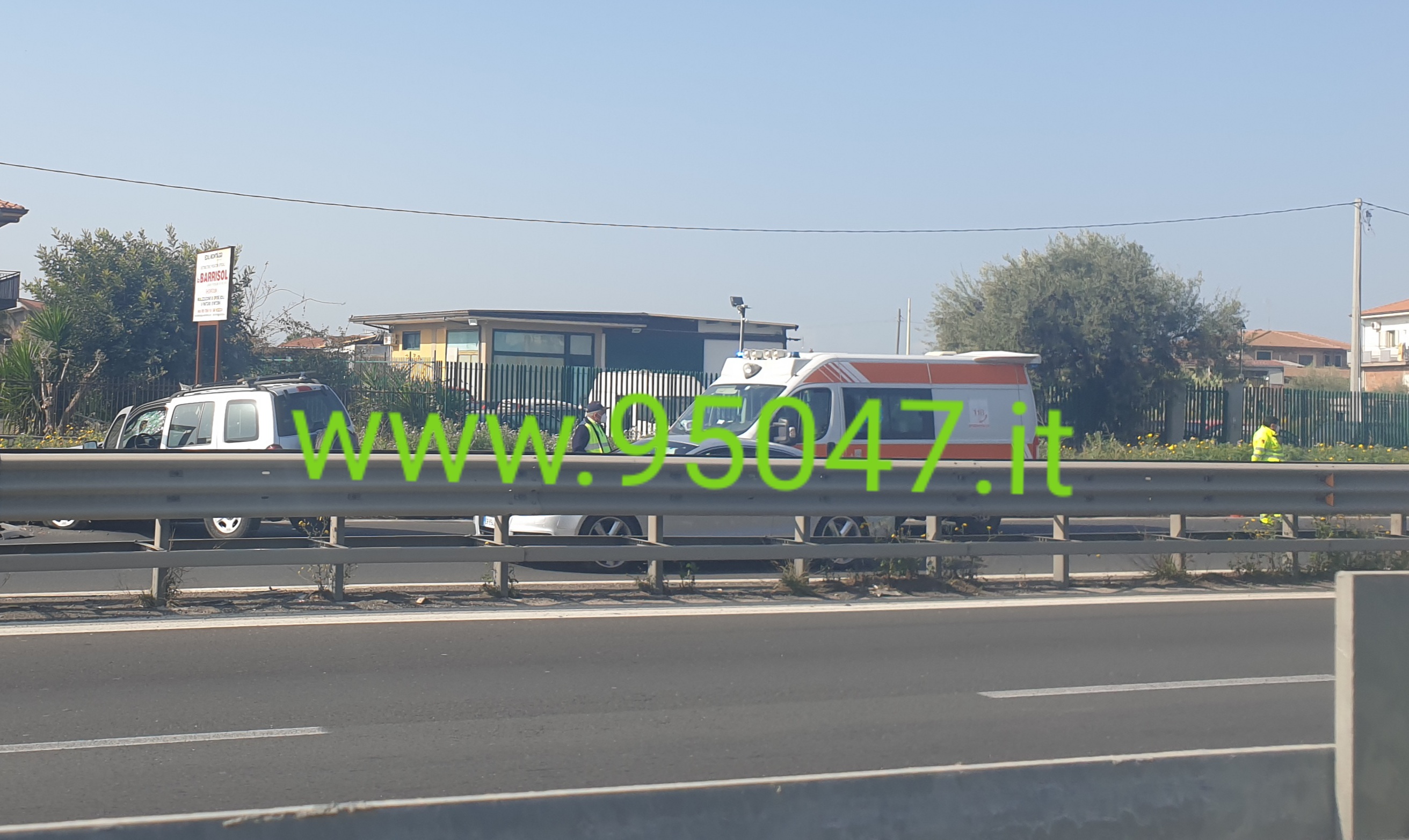 INCIDENTE SULLA SS121 NEI PRESSI SVINCOLO PALAZZOLO, FERITI