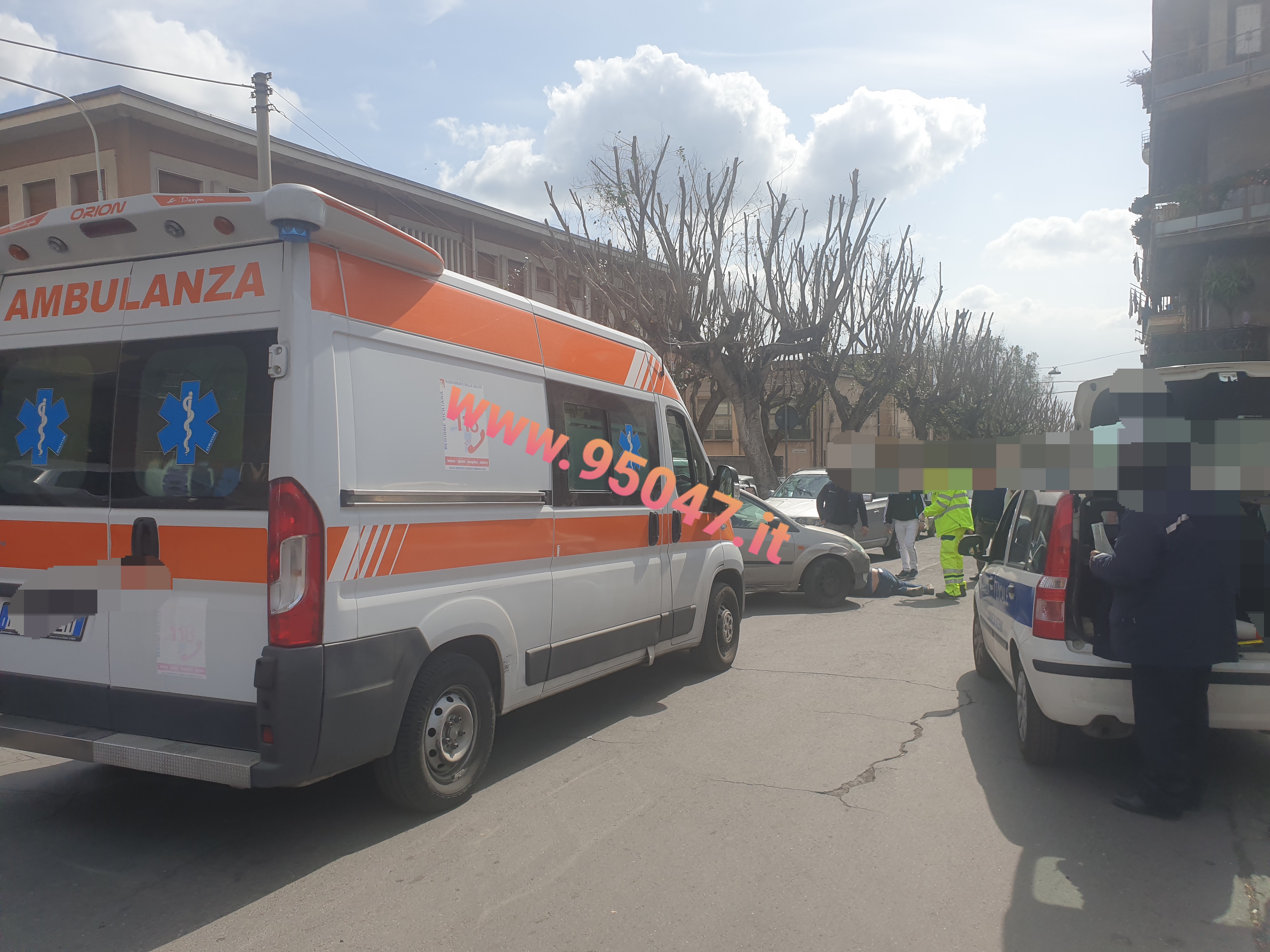 PATERNÒ: 60ENNE  INVESTITO IN VIA GIOVANNI VERGA