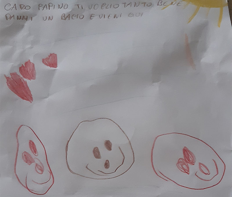 Per papino Alessandro, da parte dellaPrincipessa Adele