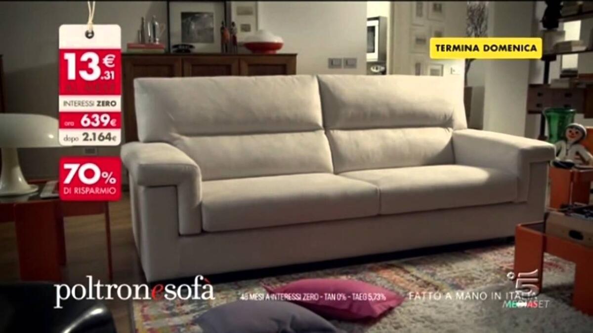 1 MILIONE DI MULTA A POLTRONESOFÀ, PER PUBBLICITÀ INGANNEVOLE SULLE OFFERTE - 