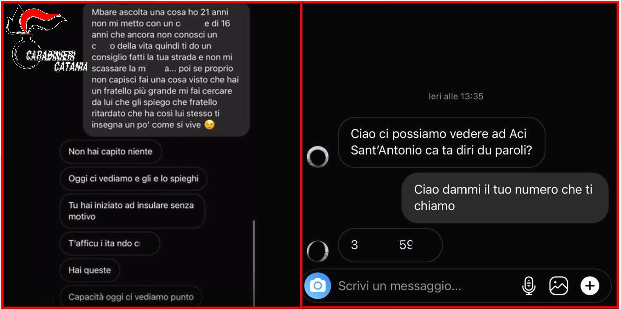 ACI SANT'ANTONIO: MAXI RISSA DOPO INSULTI SUI SOCIAL, 13 LE PERSONE DENUNCIATE. UNA È RICOVERATA IN GRAVE CONDIZIONI