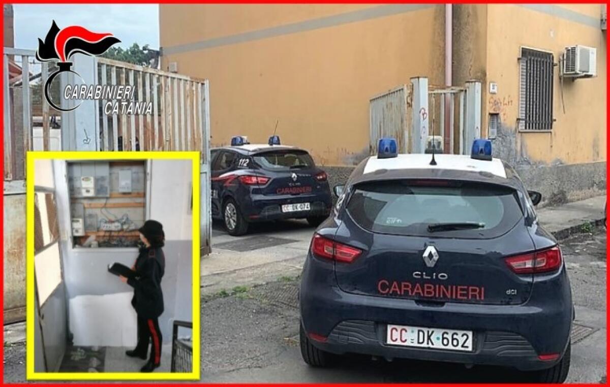 SCOPERTA A CATANIA UNA PALAZZINA INTERA ALLACCIATA ABUSIVAMENTE ALLA RETE ELETTRICA: 11 DENUNCE - 