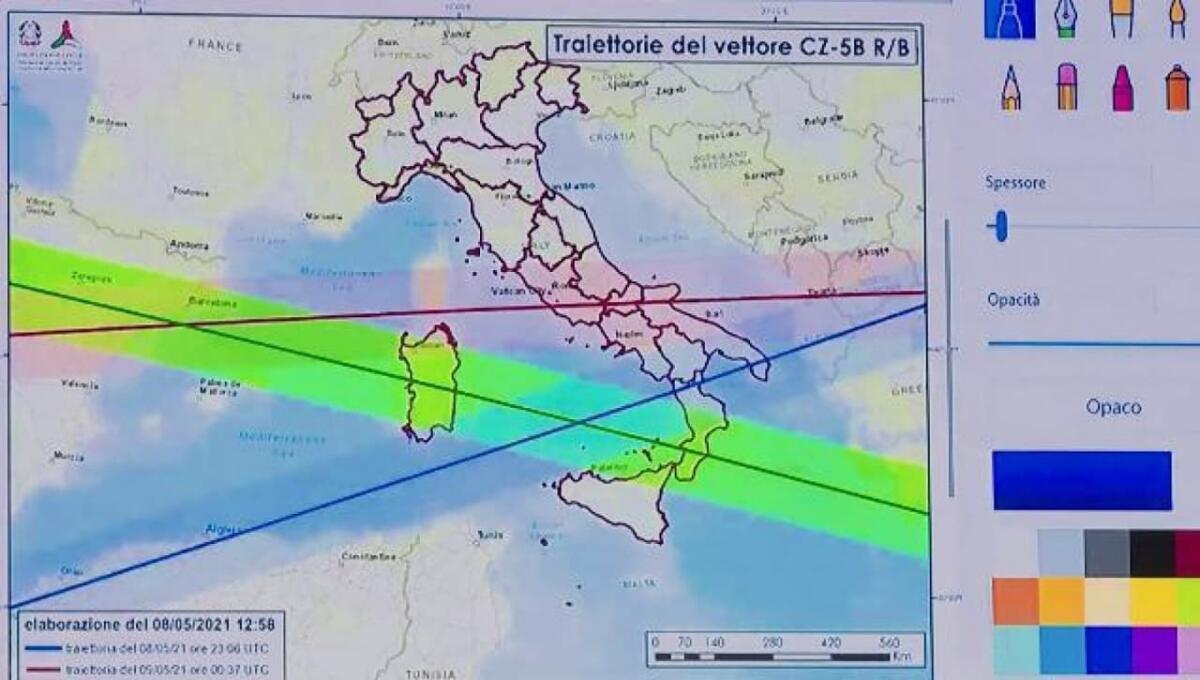 RAZZO CINESE, PROTEZIONE CIVILE: "CADRÀ TRA L'1 E LE 7, REMOTA L'IPOTESI DELL'ITALIA" - 